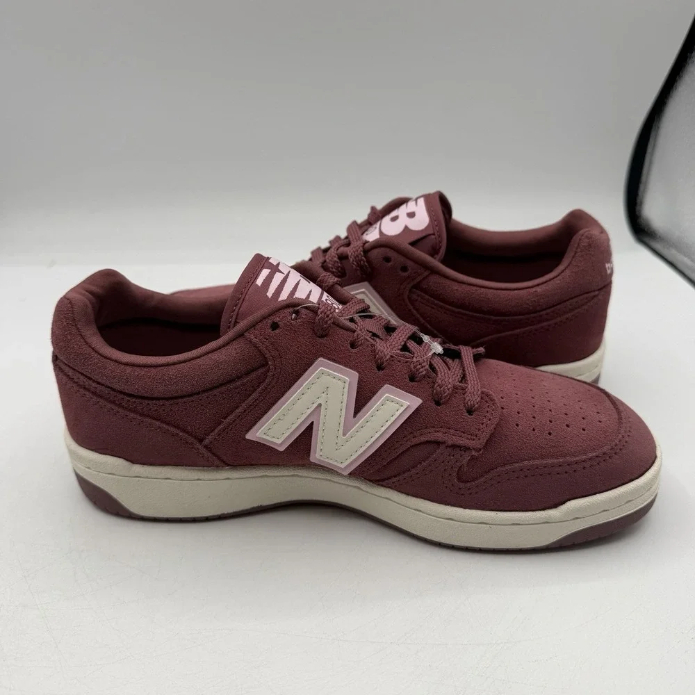 New Balance 480 Shoes Womens 7.5‎ Mens 6 Burgundy Pink Casual Sneakers BB480LJR